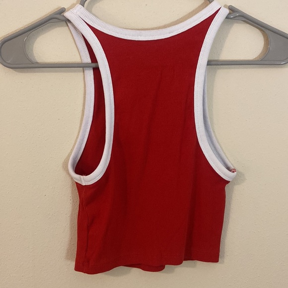 Zara Red & White Crop Tank - Picture 5 of 6